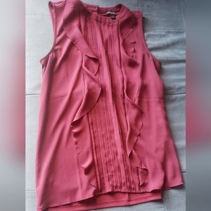 ANN TAYLOR XSP BURGUNDY SLEEVELESS TOP